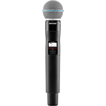 Shure QLXD2/BETA58A Wireless Handheld Microphone Transmitter With Interchangeable BETA 58A Microphone Capsule G50